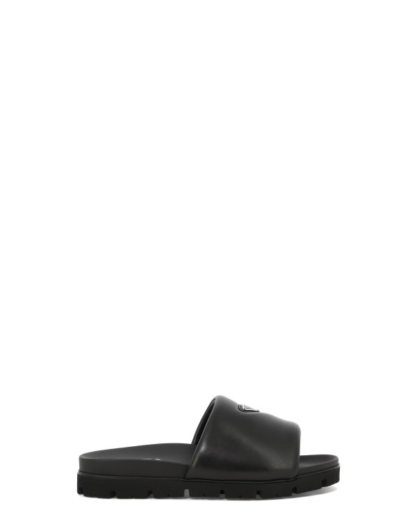 Men's Padded Nappa Leather Slides